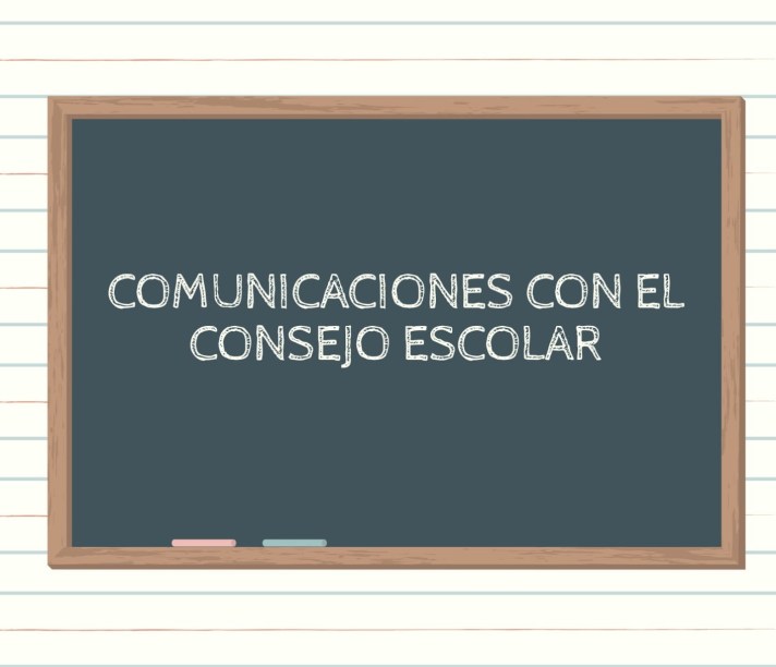 Comunicacion Consejo Escolar