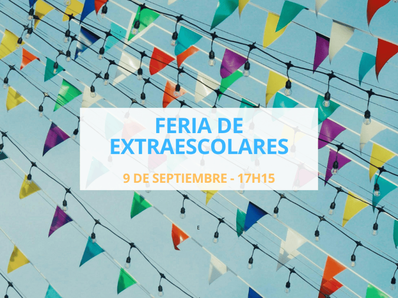 Feria de extraescolares del curso 2026-2027